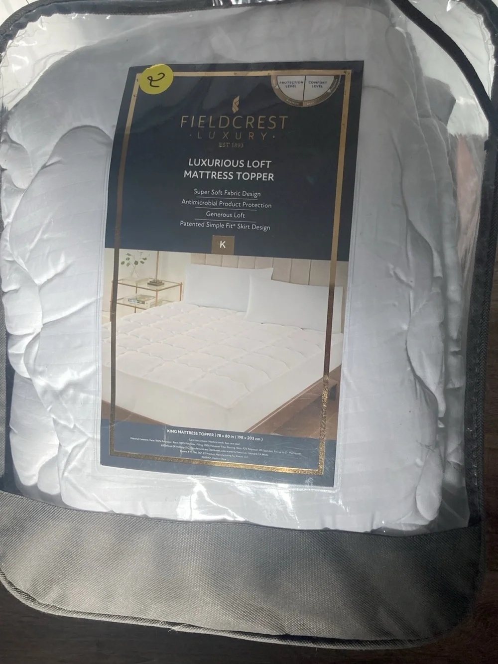 Fieldcrest Luxurious Mattress Topper